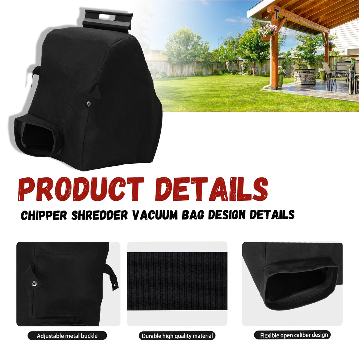 Casmer bag opening with nylon ties ensures secure debris containment
