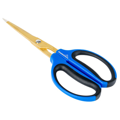 CastleGreens 60mm bonsai scissors with titanium blade closeup for precise, clean cuts.