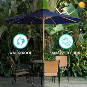 CASUNER navy canopy with UV protective polyester fabric for cooler outings