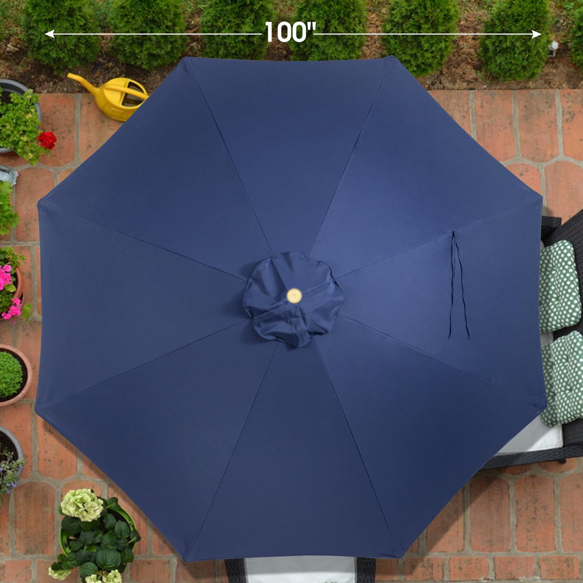 CASUNER UV-protective polyester fabric resists fading and cleans easily.
