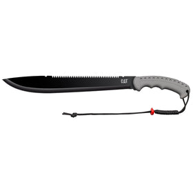CAT Latin stainless steel machete built to withstand rugged conditions and resist the elements.