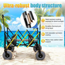 CatArt Beach Wagon folds compactly for trunk storage