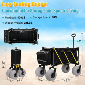 CatArt Beach Wagon sturdy heavy-duty frame supports 400lb loads