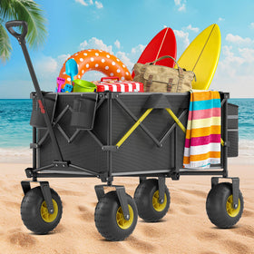 CAtArt 9-inch inflatable tires absorb shocks for a quieter, smoother ride.