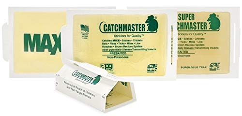 Catchmaster peanut butter scented glue, non-toxic and pet-safe.