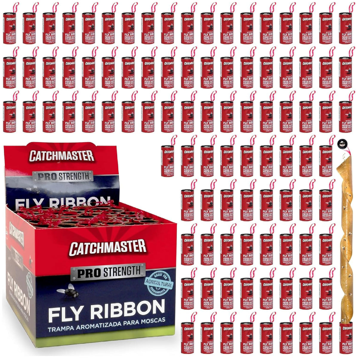 Catchmaster Fly Ribbon 96-pack ready to use for indoor and outdoor spaces