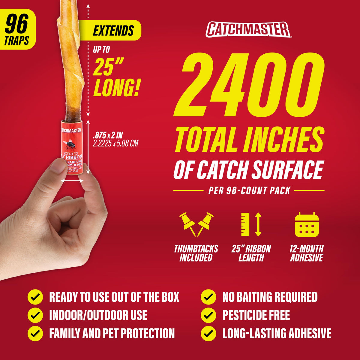 Catchmaster Fly Ribbon is ready to use right out of the box