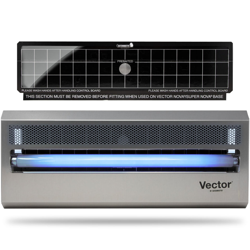 Catchmaster Vector 15 Silver with aluminum casing for discreet indoor pest control.