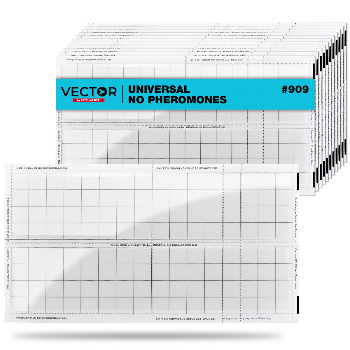 Catchmaster Vector replacement glue boards 12-pack for indoor fly control.