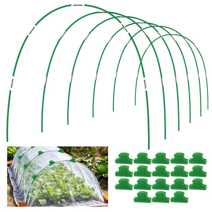 Catephe garden-hoops-36-pcs shown for quick raised-bed greenhouse setup.