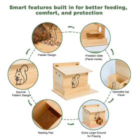 Catheralysia Squirrel House Entry Hole provides safe access for small wildlife.