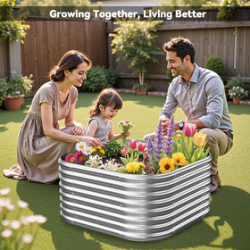 CATMANOR 4-pack 3x3ft eco-friendly design supports composting and soil enrichment