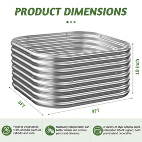 CATMANOR 4-pack 3x3ft open-base drainage highlights healthy root growth and water flow