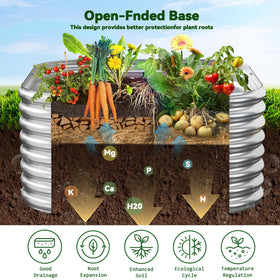 CATMANOR 4-pack 3x3ft quick-tool-free assembly showcases easy setup for busy gardeners