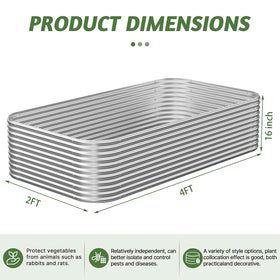 CATMANOR raised bed supports vegetables, herbs, and flowers with composting potential.