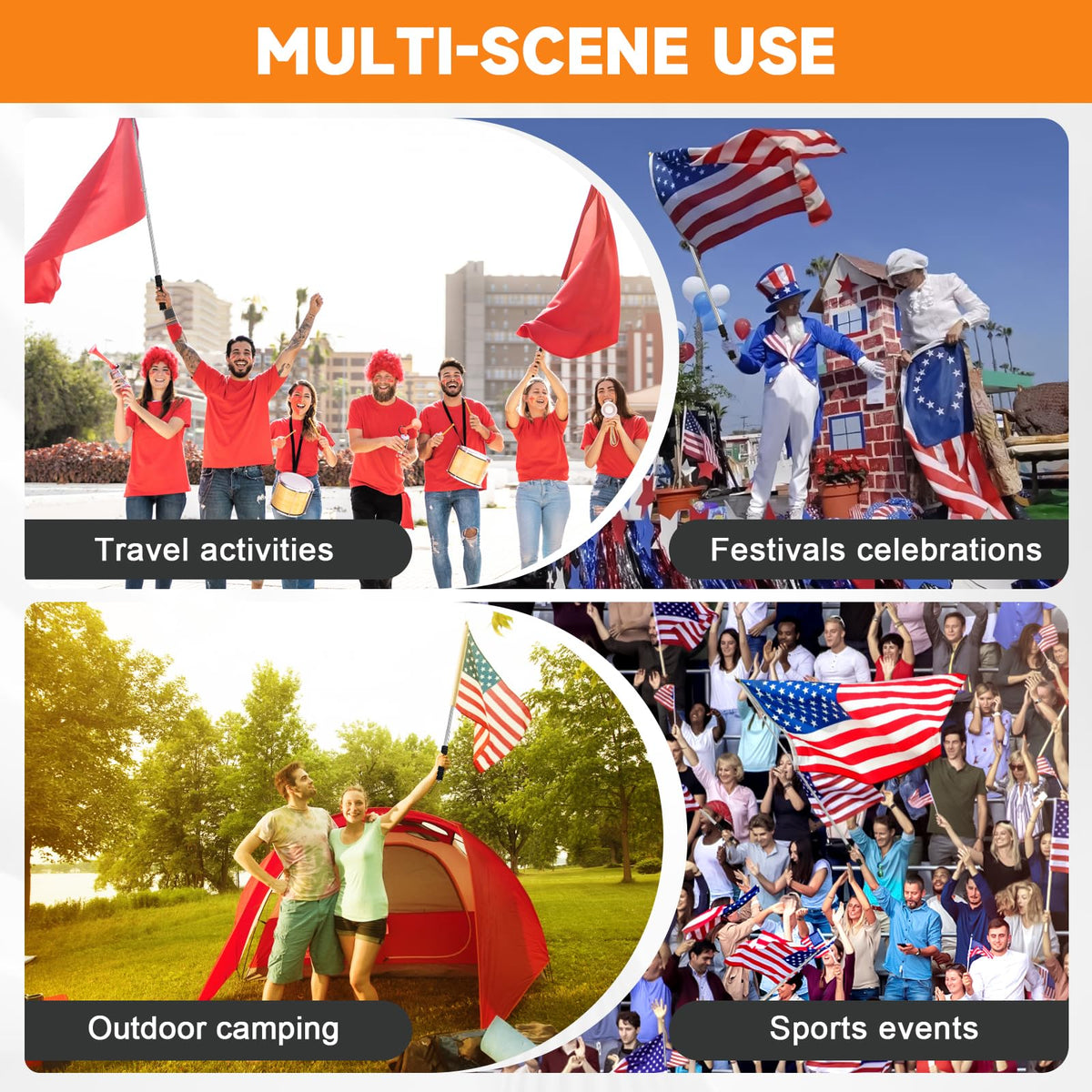 CATMOOW included accessories keep your flag display ready