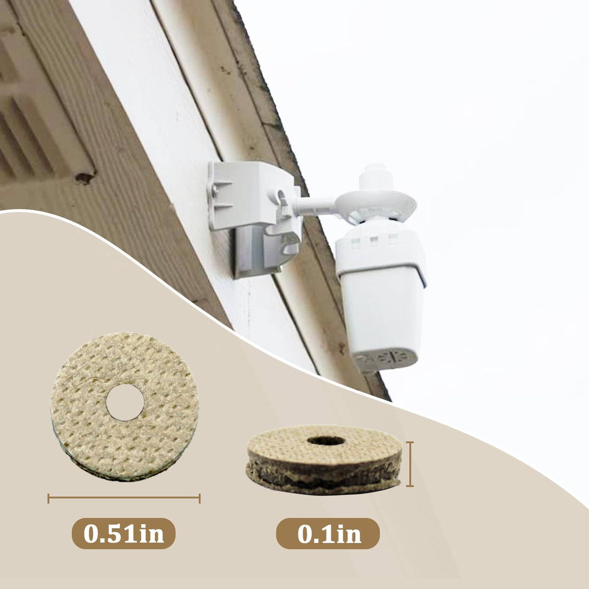 Cawla tool-free install discs simplify maintenance forRain Bird sensors.