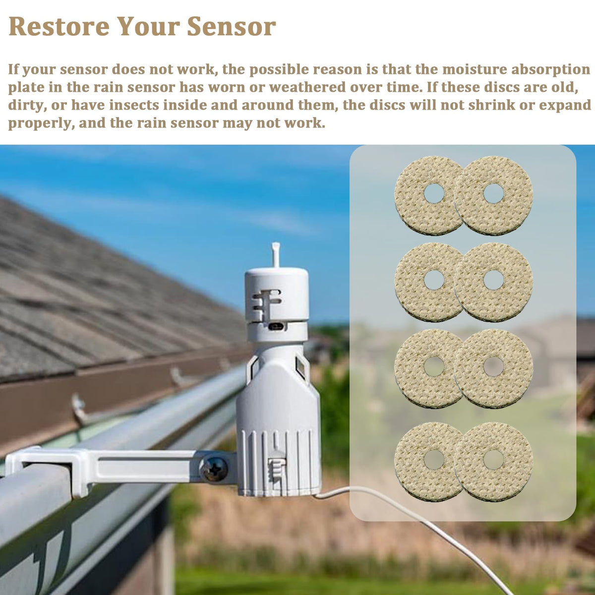 Cawla RSDCEX fix discs enable an easy sensor refresh without tools.