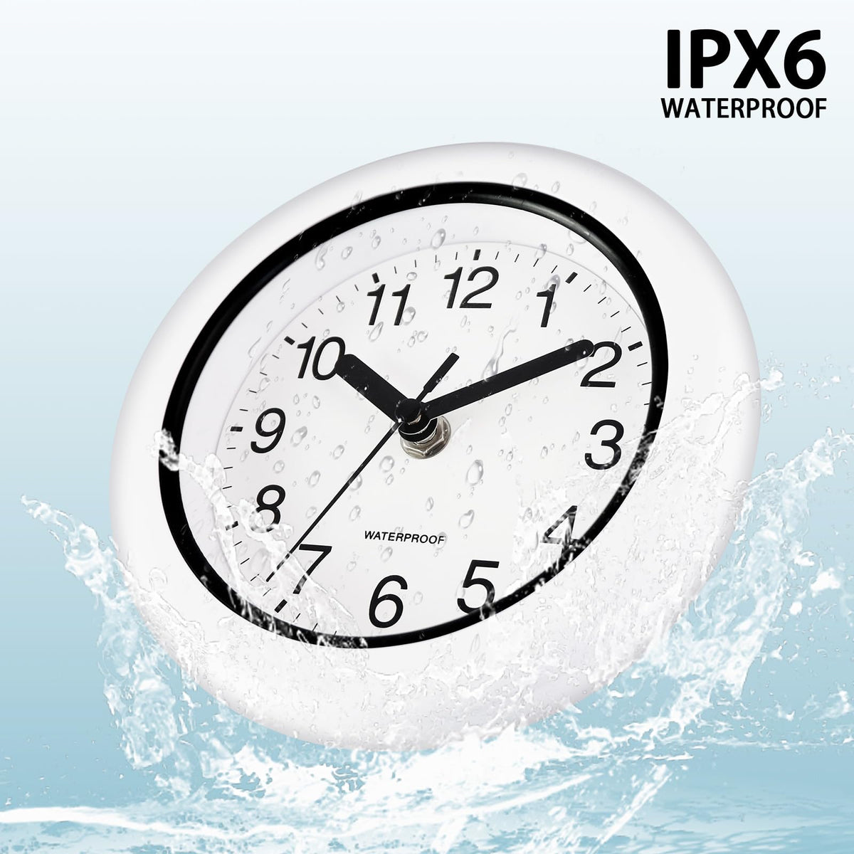 Caysie sealed-clock waterproof cover detail highlighting weatherproof protection.