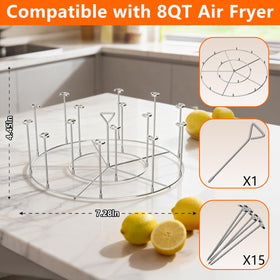 Cbtidaok 3.9-inch skewers promote even browning and tidy storage.