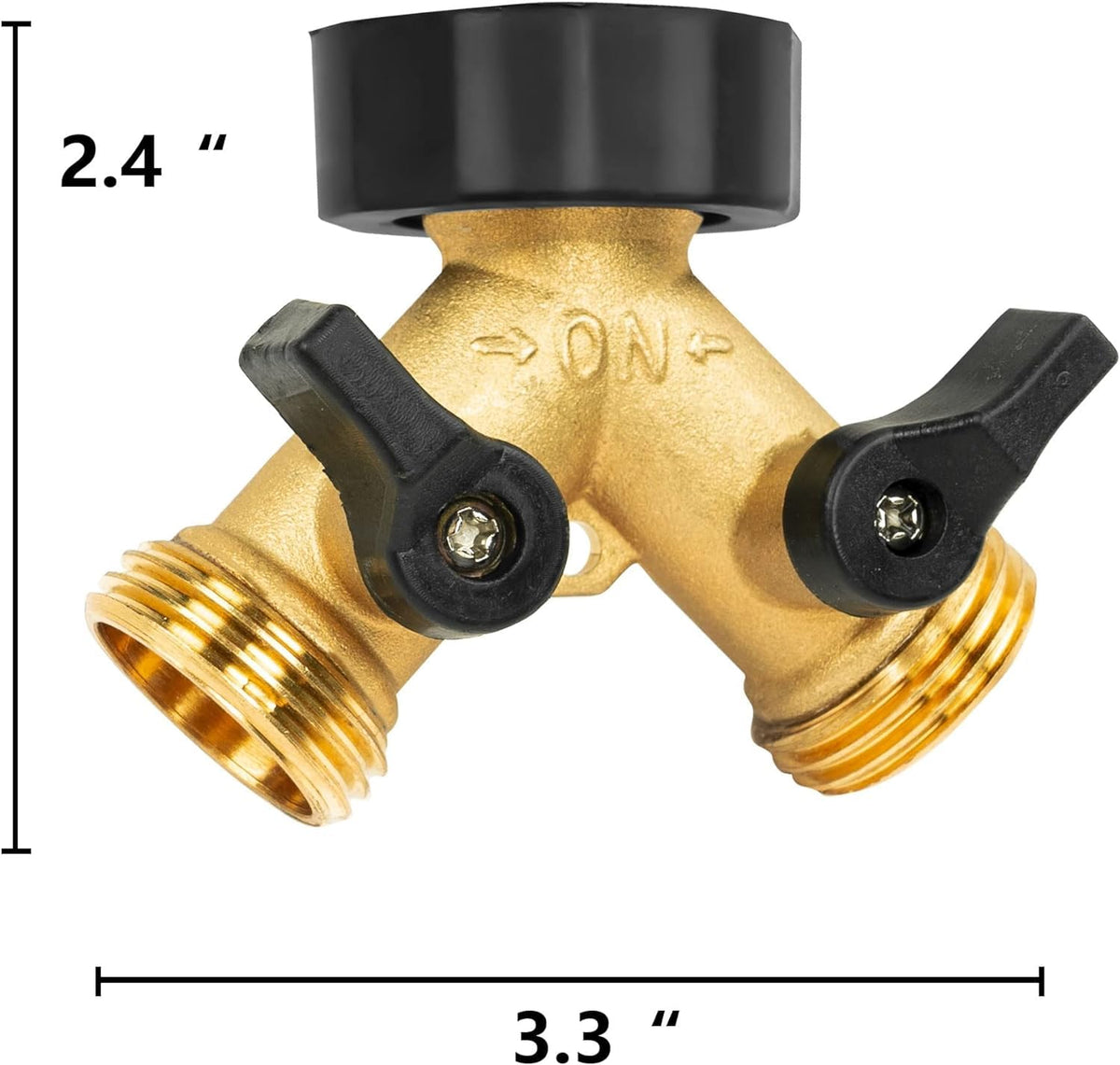 Close-up of brass body showing durable, leak-free construction by Cbumane.