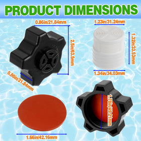 CDDCWZ drain cap kit with gasket and screen for Hayward compatibility