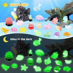 CCINEE glow coral mini figure brightens dollhouses and micro landscapes.