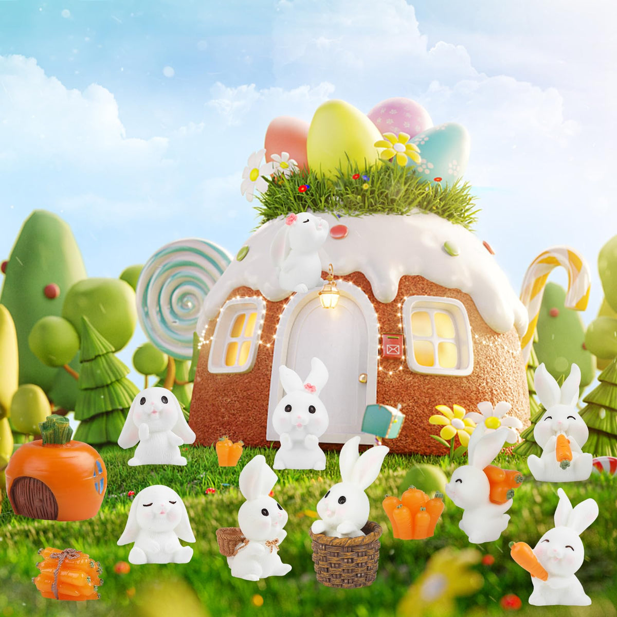 CCINEE DIY garden landscape figures for fairy-tale scenes.