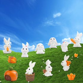 CCINEE mini bunny for aquarium decoration, durable and cute.