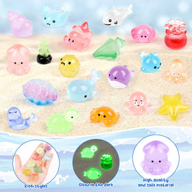 CCINEE glow octopus mini figure enhances night-time displays.
