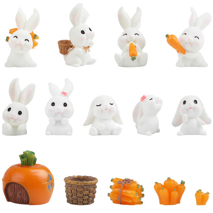 CCINEE rabbit miniature figurine for Easter garden decor, adds whimsy.