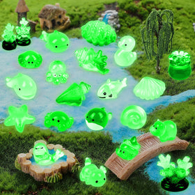 CCINEE glow sea turtle mini figure for ocean dioramas.