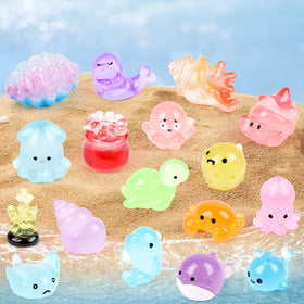 CCINEE glow starfish mini figure sparkles in fairy gardens.