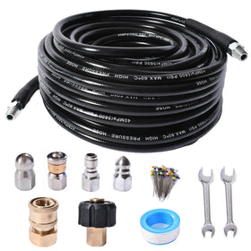 CCLANCY sewer jetter kit with 25ft hose for stubborn drains
