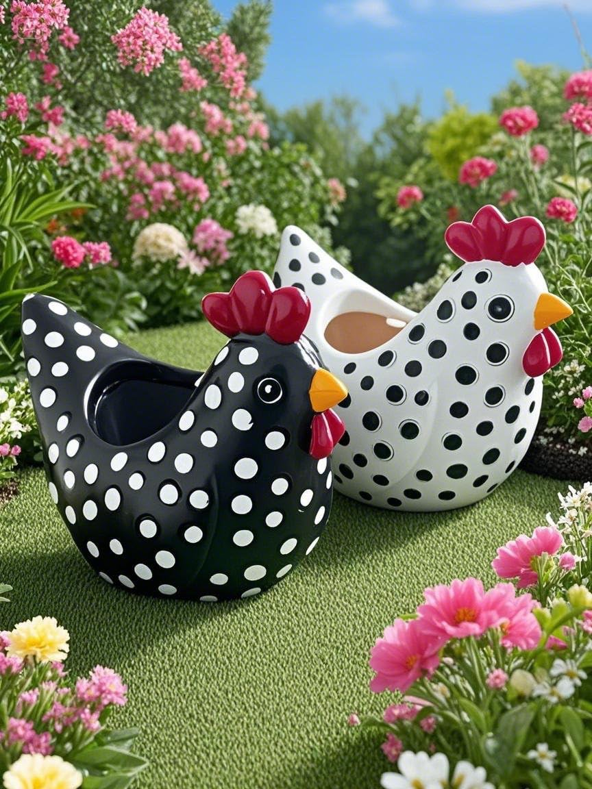 ccsxqy multi-purpose animal planter doubles as plant stand or decor