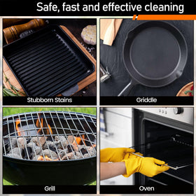 CCTVRTV multi-use cleaning stones tackling grill, sink, and pool grime.