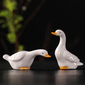 CCUUHJ mini ducks for plant pots and shelf decor