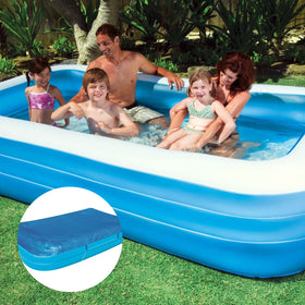 CDBZ easy-store rectangular pool cover saves space and keeps it organized.