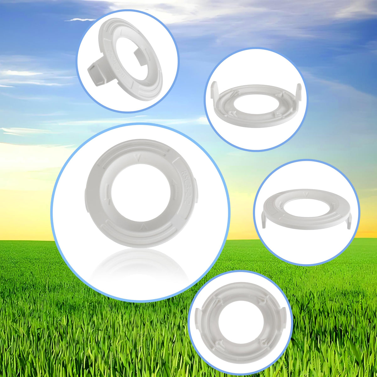 CDDCWZ AutoCut C3-2 spool compatible base cover in white