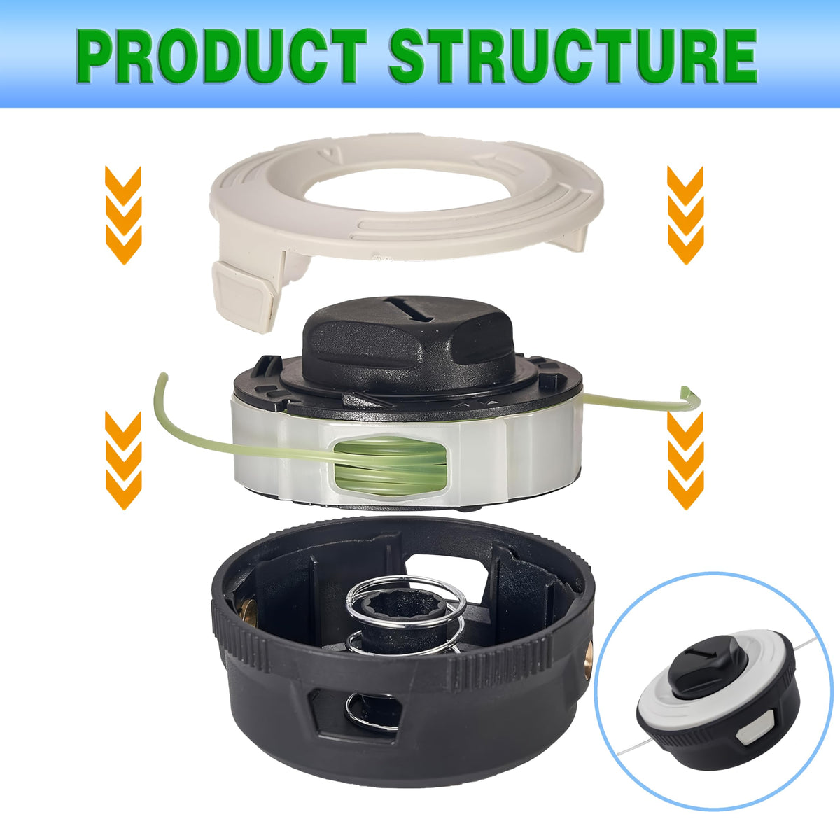 CDDCWZ durable ABS material for trimmer head base cover