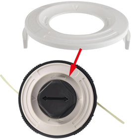 CDDCWZ white trimmer head base cover 2-pack packaging