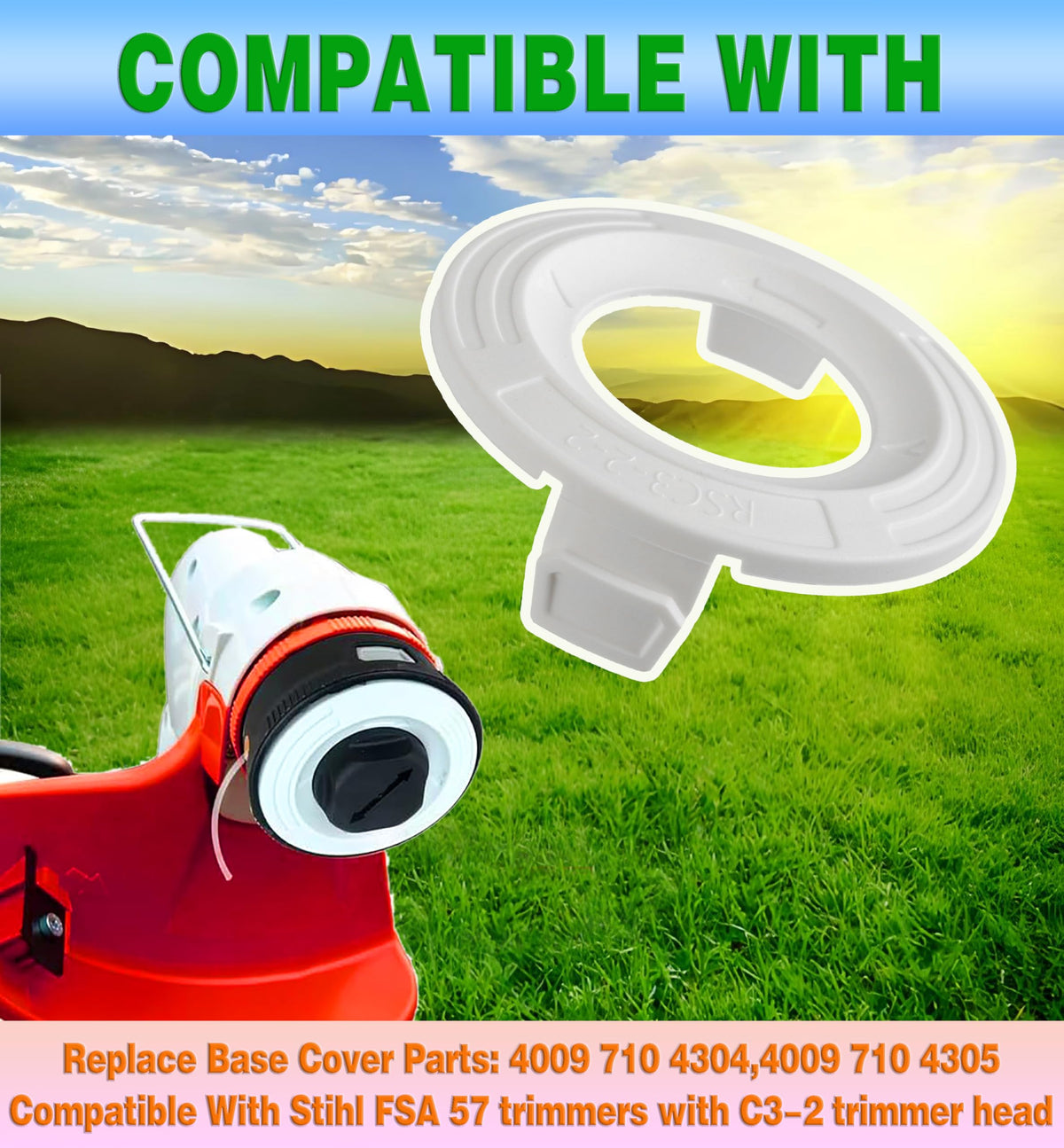 CDDCWZ base cover assembly step for Stihl FSE52 with AutoCut C3-2