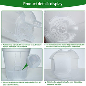 Cdd's Path planter with removable reservoir for precise watering
