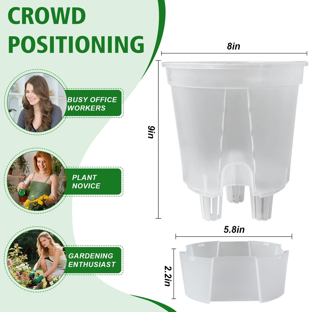Cdd's Path planters showing water hole and transparent reservoir for steady hydration