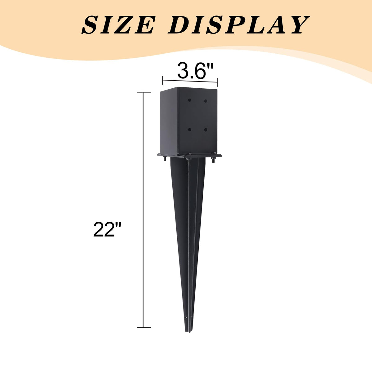 CDFYJHFDQ anti-rust black powder-coated surface extends post longevity outdoors.