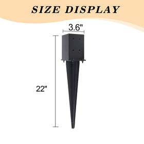 CDFYJHFDQ anti-rust black powder-coated surface extends post longevity outdoors.