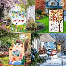 CDLionshidai easter flag decorates gates with fresh spring energy