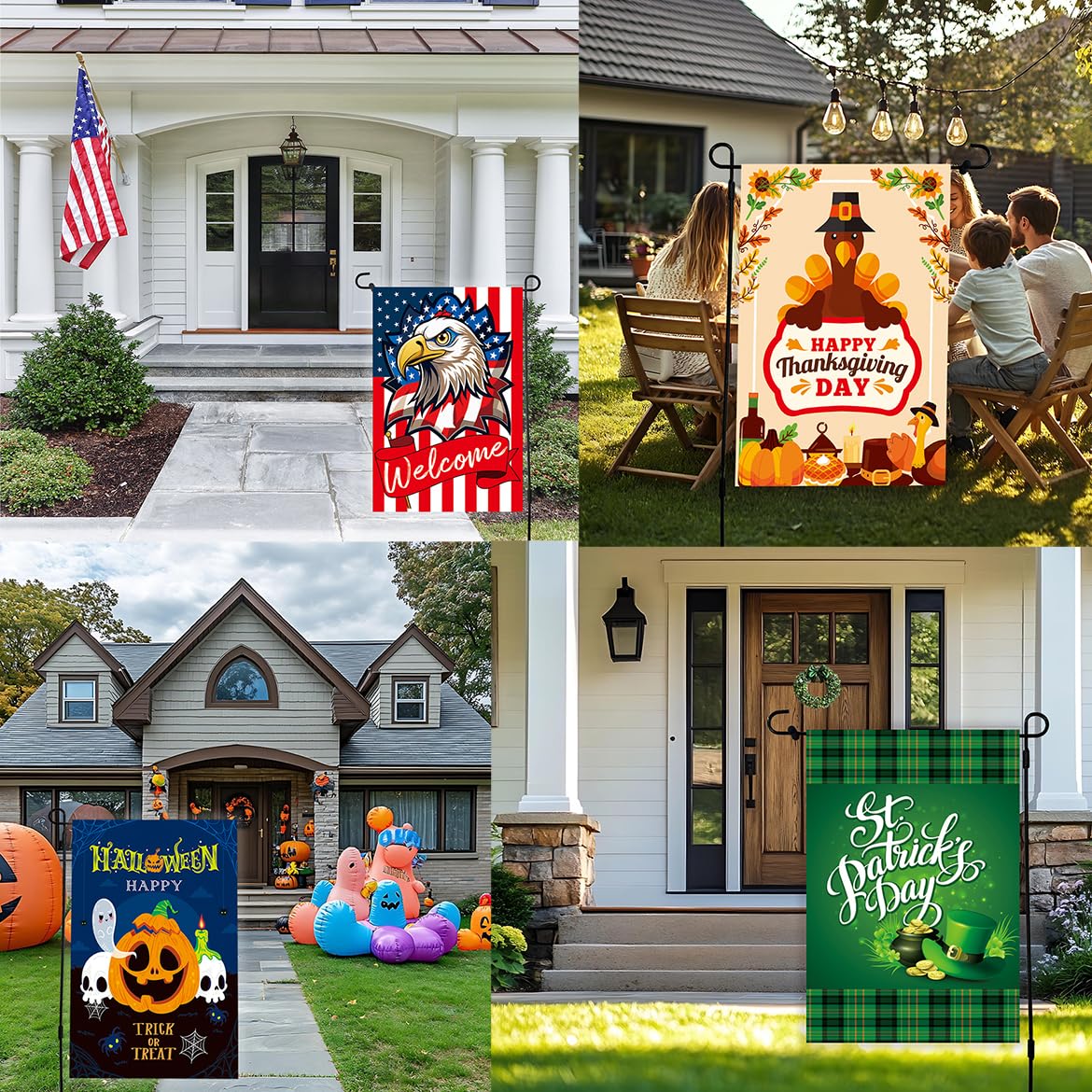 CDLionshidai halloween flag creates festive curb appeal for Halloween season