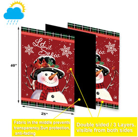 CDLong double-sided 28x40 garden flag to clearly show designs from both sides.