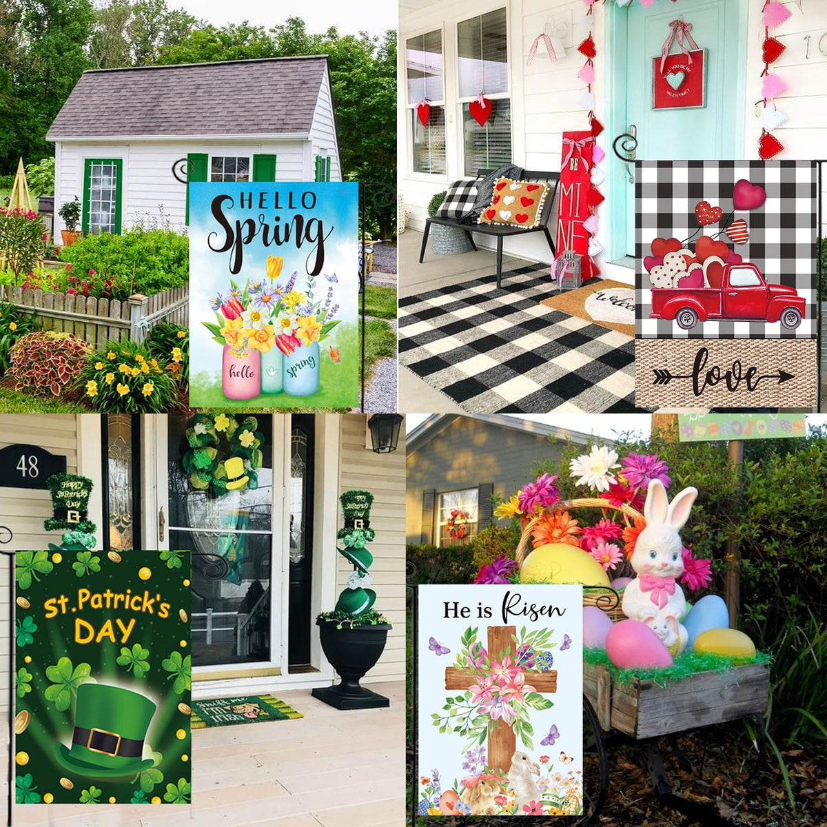 CDLong holiday designs add charm to any yard display.